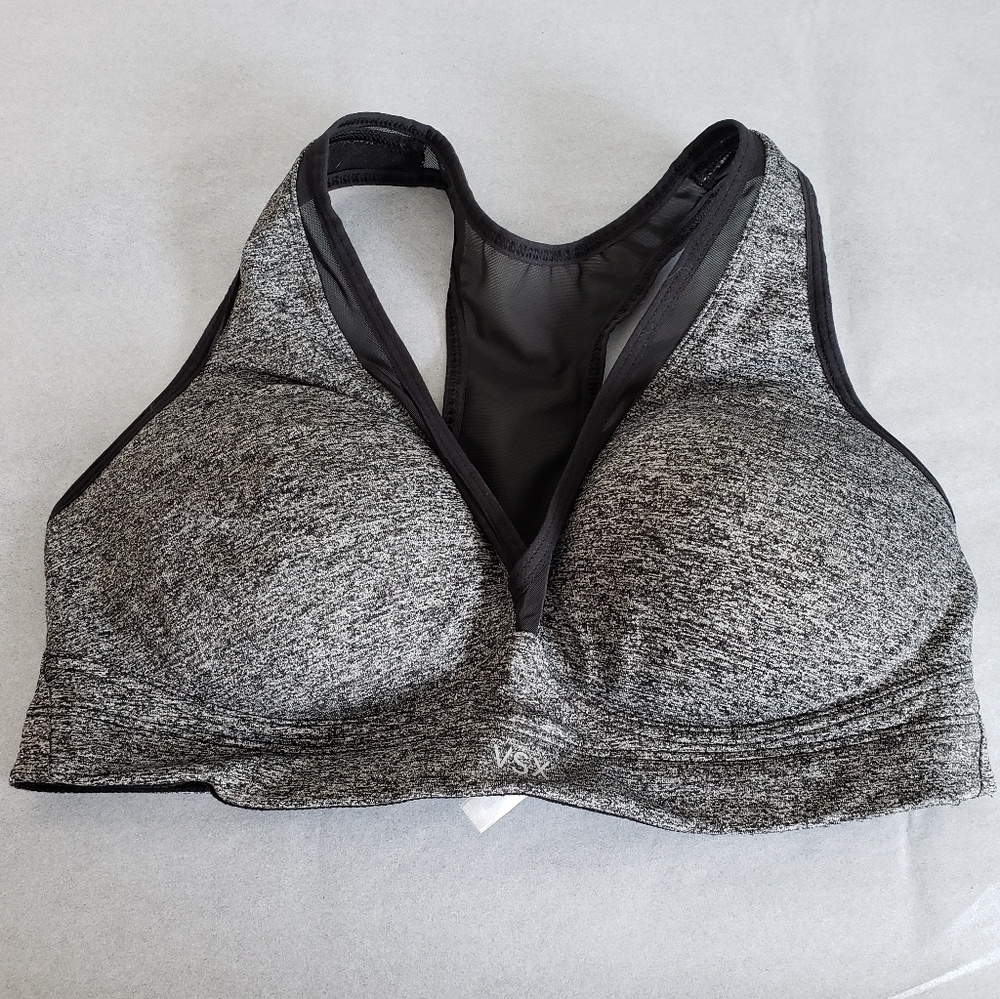 VSX Sexy Sport Bra Heather Grey Size 36C